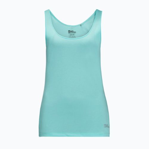 Jack Wolfskin moteriški trekingo marškinėliai Pack & Go Tank blue 1807283