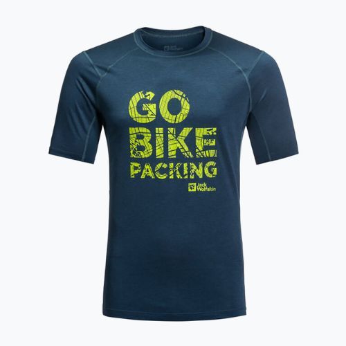Jack Wolfskin vyriški trekingo marškinėliai Morobbia Vent navy blue 1809291