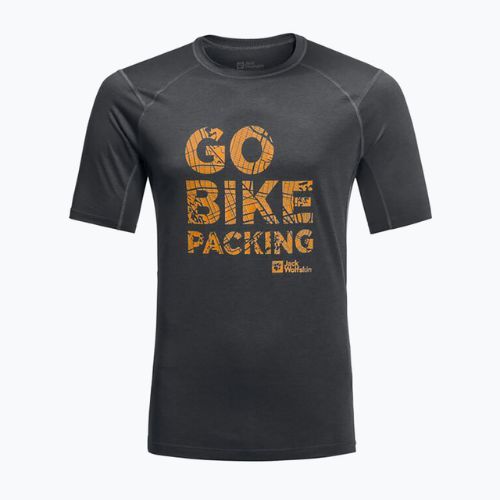 Jack Wolfskin vyriški trekingo marškinėliai Morobbia Vent black 1809291