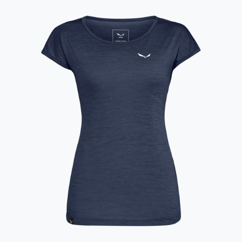 Moteriški trekingo marškinėliai Salewa Puez Melange Dry navy blue 00-0000026538