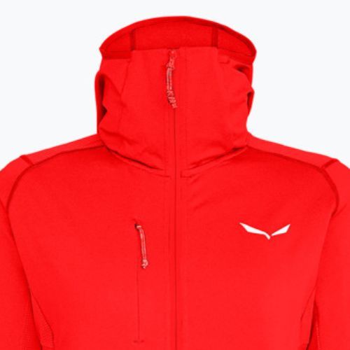 Salewa moteriška vilnonė striukė Agner Hybrid PL/DST FZ Hoody raudona 00-0000027372