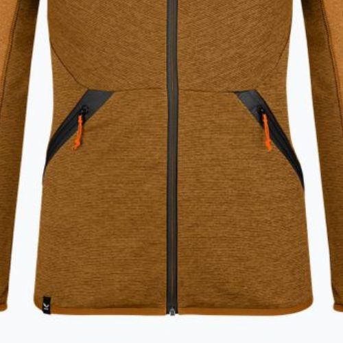 Salewa vyriškas vilnonis džemperis Puez Melange PL FZ Hoody brown 00-0000027386