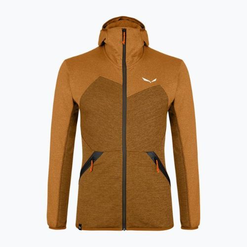 Salewa vyriškas vilnonis džemperis Puez Melange PL FZ Hoody brown 00-0000027386