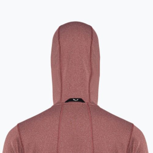 Salewa Puez Hybrid PL FZ Hoody moteriškas vilnonis džemperis raudonas 00-0000027389