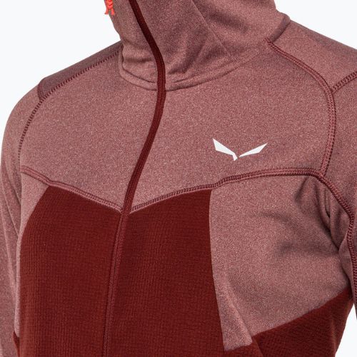 Salewa Puez Hybrid PL FZ Hoody moteriškas vilnonis džemperis raudonas 00-0000027389