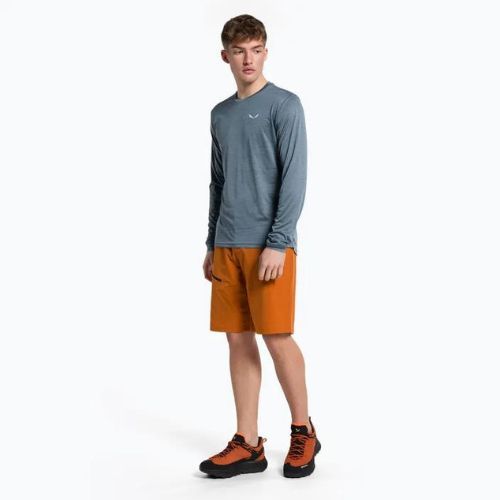 Vyriški trekingo marškinėliai Salewa Puez Melange Dry java blue melange 00-0000027453