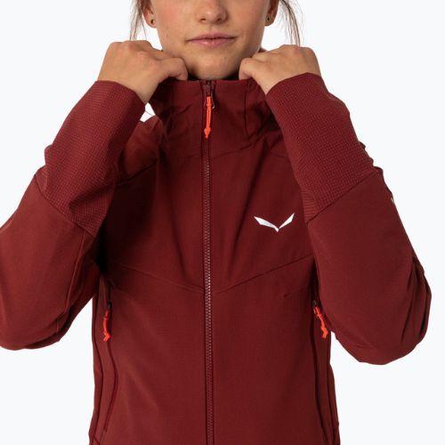 Salewa moteriška softshell striukė Agner DST bordo spalvos 00-0000028301