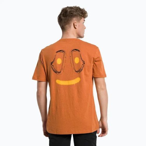 Salewa vyriški alpinistiniai marškinėliai Lavaredo Hemp Print brown 00-0000028367