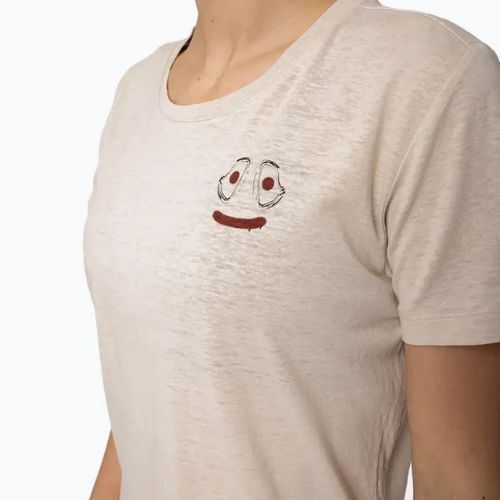 Salewa Lavaredo Hemp Print moteriški alpinistiniai marškinėliai beige 00-0000028368