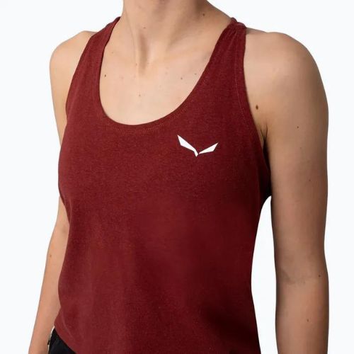 Salewa moteriški alpinistiniai marškinėliai Lavaredo Hemp Crop Tank red 00-0000028369