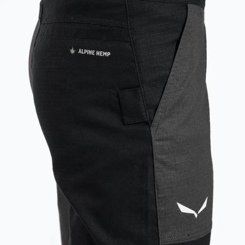 Salewa Lavaredo Hemp Ripstop vyriški alpinistiniai šortai juodi 00-0000028552