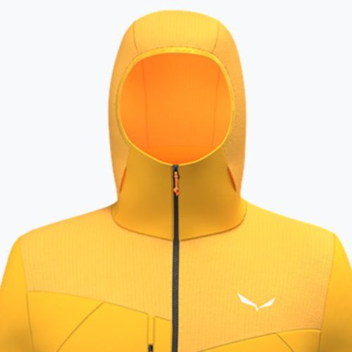 Salewa vyriškas Agner Polarlite džemperis su gobtuvu trekkingui geltonas 00-0000028557