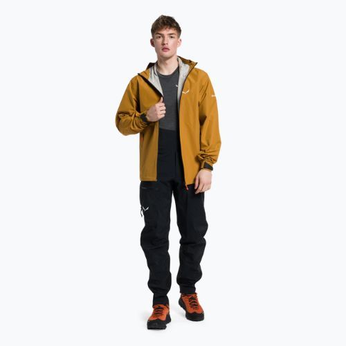 Salewa vyriška striukė nuo lietaus Puez Aqua 4 PTX 2.5L ruda 00-0000028615