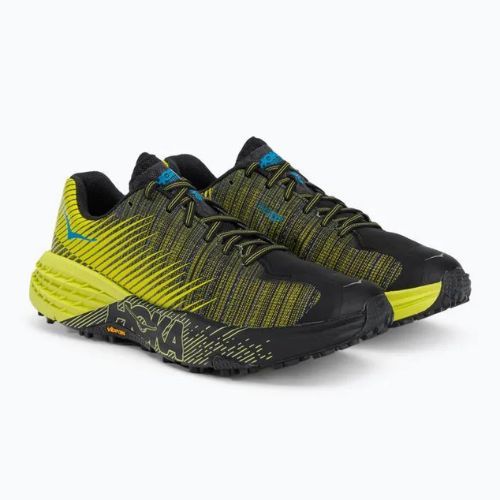 Moteriški bėgimo bateliai HOKA Evo Speedgoat black/yellow 1111430-CIB