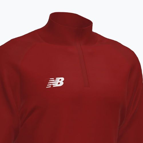 Vyriški New Balance Training 1/4 Zip Megzti futbolo marškinėliai bordo spalvos EMT9035RDP