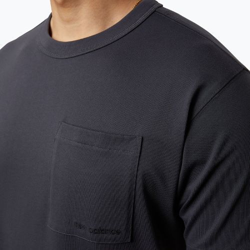 Vyriški treniruočių marškinėliai New Balance Top NB Athletics Nature State SS black MT23567PHM