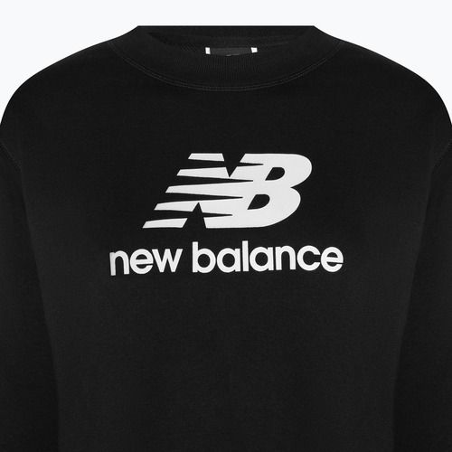 Moteriški treniruočių džemperiai New Balance Essentials Stacked Logo French Terry Hoodie black WT31532BK