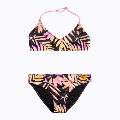 Vaikiškas dviejų dalių maudymosi kostiumėlis ROXY Active Joy Basic Triangle Set anthracite zebra jungle girl