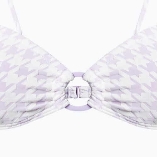 ROXY Check It Bandeau maudymosi kostiumėlio viršutinė dalis purple rose