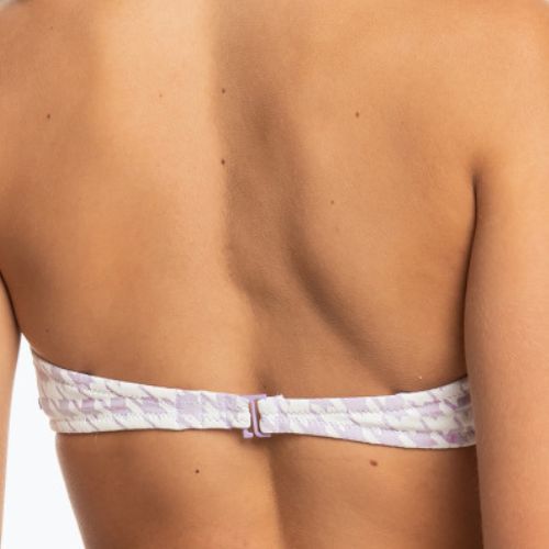 ROXY Check It Bandeau maudymosi kostiumėlio viršutinė dalis purple rose