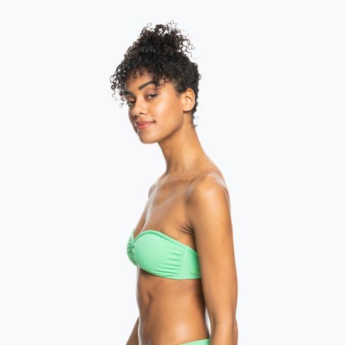 ROXY Color Jam Bandeau maudymosi kostiumėlio viršutinė dalis absinthe green