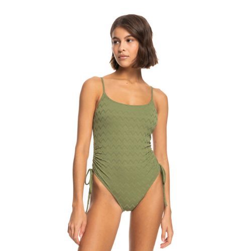 Moteriškas vientisas maudymosi kostiumėlis ROXY Current Coolness loden green