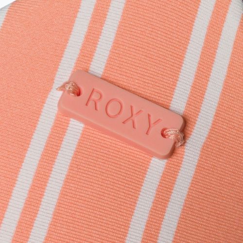 ROXY Into The Sun Athletic Triangle papaya punch novelta stripe swimsuit top h