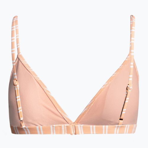 ROXY Into The Sun Fix Tiki Triangle papaya punch novelta stripe maudymosi kostiumėlio viršutinė dalis h