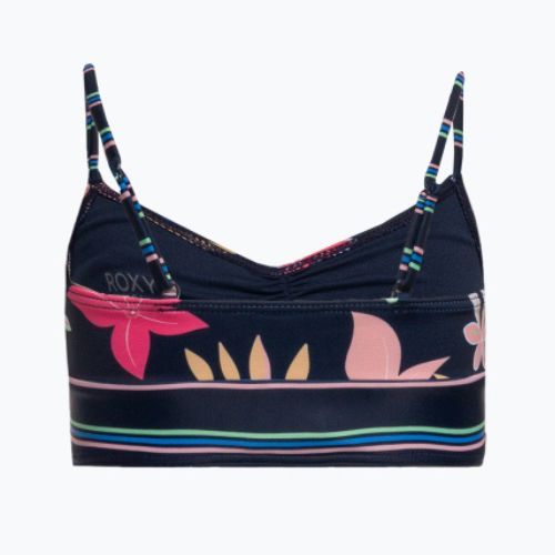 Vaikiškas dviejų dalių maudymosi kostiumėlis ROXY Vacay For Life Crop Top Set mood indigo alma swim