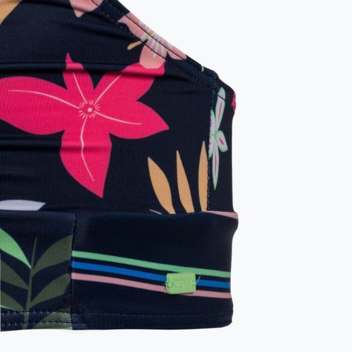 Vaikiškas dviejų dalių maudymosi kostiumėlis ROXY Vacay For Life Crop Top Set mood indigo alma swim