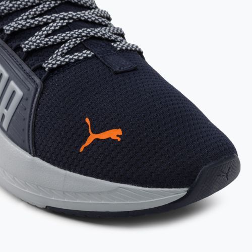 Vyriški bėgimo batai PUMA Softride Premier Slip-On navy/platinum gray/ultra orange