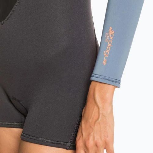 ROXY moteriškas 2/2 Prologue BZ LS SP FL cloud black/powderdgrey/sunglow hidrokostiumas