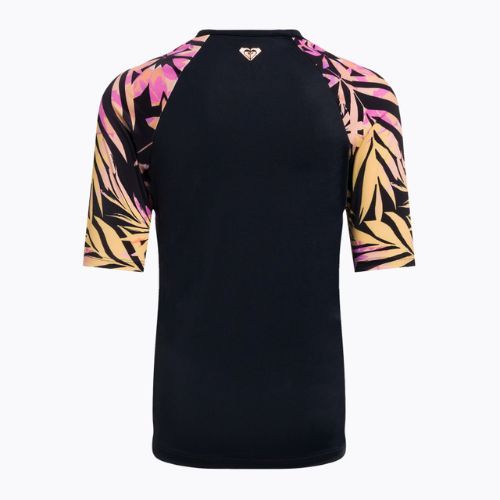 ROXY Active Joy vaikiški maudymosi marškinėliai Lycra antracite zebra jungle girl