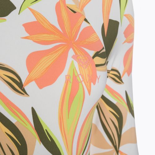 Moteriškas vientisas maudymosi kostiumėlis ROXY Print Mix Solid ryškiai baltas subtiliai sūrus lygus