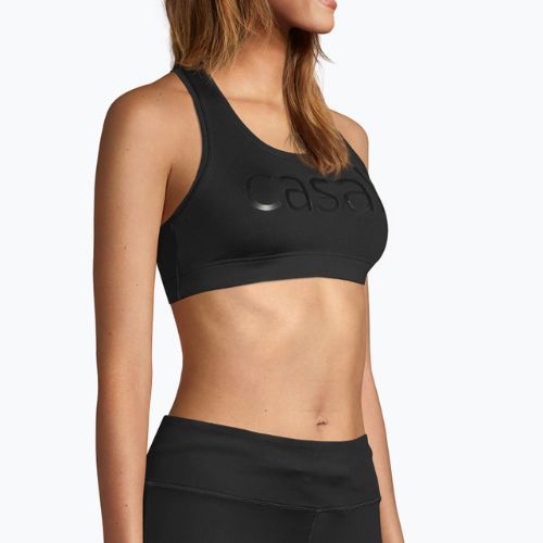 Casall Iconic Wool sportinė fitneso liemenėlė juoda 18850