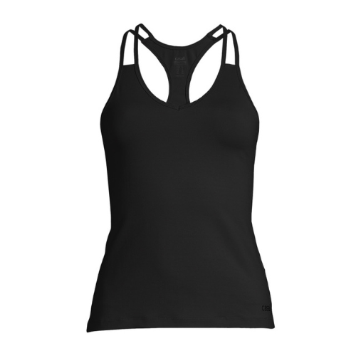 Casall V-Neck Racerback moteriška treniruočių liemenėlė juoda 22154