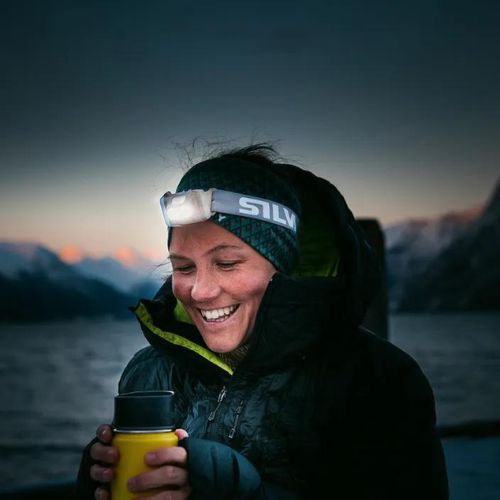 Silva Terra Scout H galvos žibintuvėlis pilkos spalvos 38169