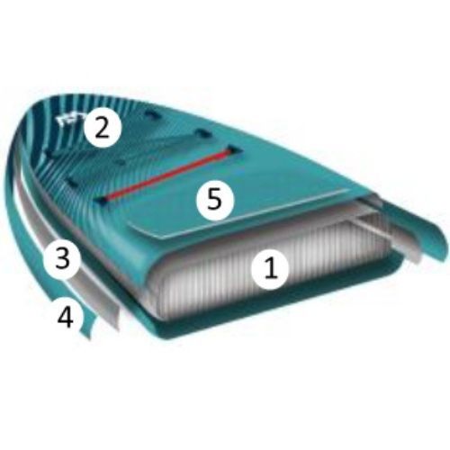 Aqua Marina Vibrant Youth 8'0" geltonos spalvos SUP lenta BT-19VIP