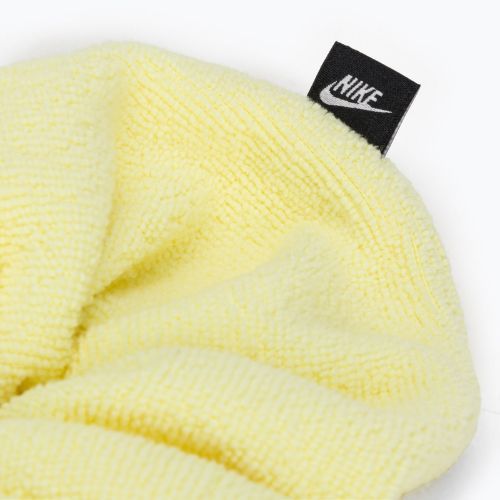 Nike surinktas plaukų raištis didelis frotinis geltonas N1008236