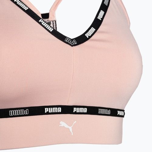 PUMA Low Impact Puma Strong Strappy fitneso liemenėlė rožinė 522225 66
