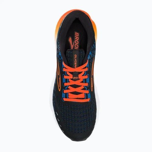 Brooks Glycerin 20 vyrų bėgimo bateliai juodi/klasikiniai mėlyni/orange