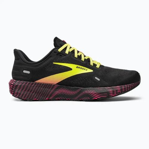 Brooks Launch 9 vyrų bėgimo bateliai juoda/rožinė/geltona