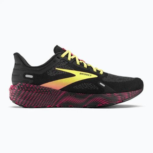 Brooks Launch GTS 9 vyriški bėgimo bateliai juoda/rožinė/geltona