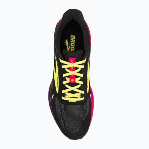 Brooks Launch GTS 9 vyriški bėgimo bateliai juoda/rožinė/geltona
