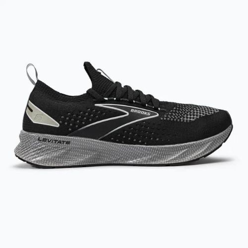 Brooks Levitate StealthFit 6 vyriški bėgimo bateliai black/grey/oyster