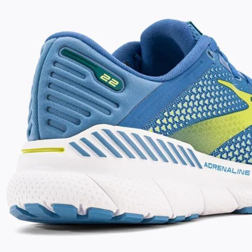 Moteriški bėgimo bateliai Brooks Adrenaline GTS 22 silver lake blue/green/white