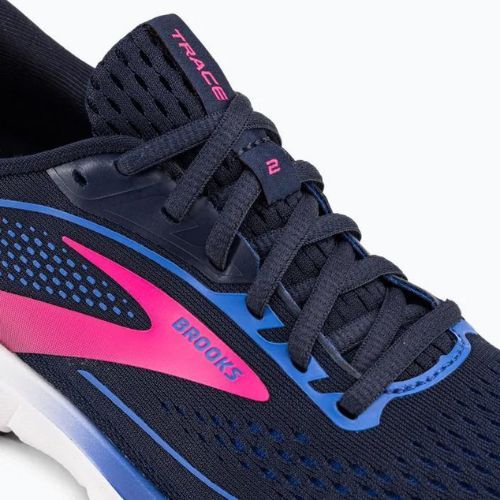 Brooks Trace 2 moteriški bėgimo bateliai Peacoat/blue/pink