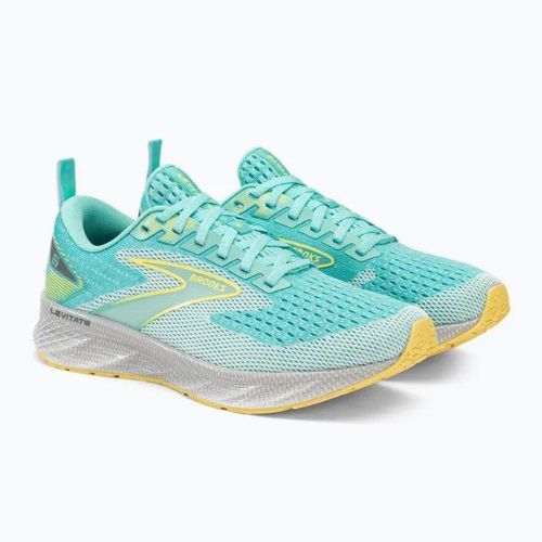 Brooks Levitate 6 moteriški bėgimo bateliai aruba blue/yellow