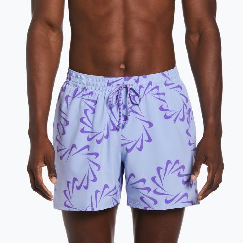 Vyriški "Nike Swoosh Line 5" tinklinio šortai violetinės spalvos NESSD509-451