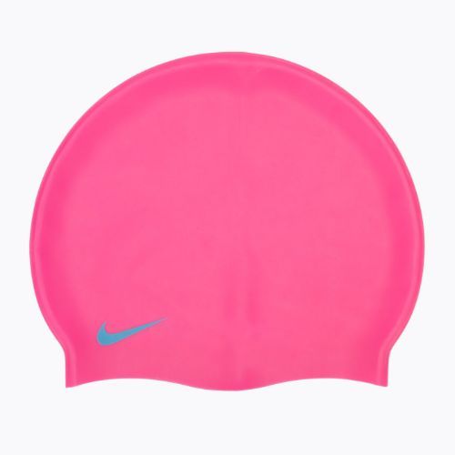 Nike Solid Silikoninė vaikiška plaukimo kepuraitė rožinė TESS0106-670